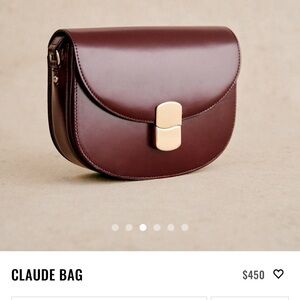 Sézane Claude Bag in Burgundy